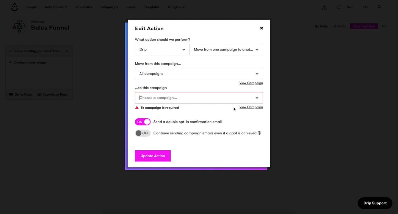 Drip UI, UX Design SaaS Application Design saas ui